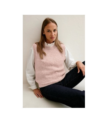 Patron PDF Phildar - Le Pull Sans Manches - OLIVE