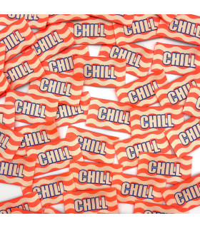 Étiquette tissée à coudre : CHILL