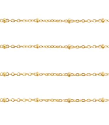 Chaîne maille jaseron acier inoxydable - 2.0mm Doré