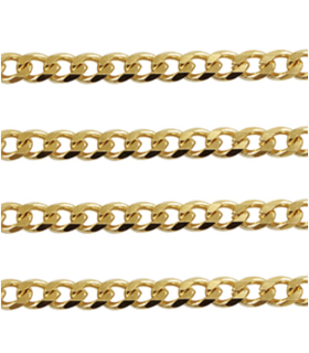 Chaîne maille acier inoxydable - 5mm DORÉ