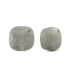 Perle en Pierre Naturelle - Carrée - Light Gray