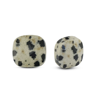 Perle en Pierre Naturelle - Carrée - Dalmatien