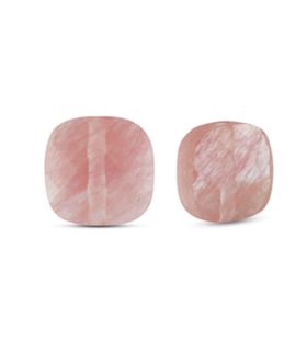 Perle en Pierre Naturelle - Carrée - Rose