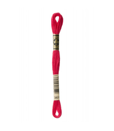 DMC - Mouliné Spécial 25 - Article 117 - 3801 - ROUGE TULIPE