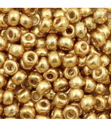 MIYUKI ROCAILLES 6/0 - Duracoat galvanized yellow gold