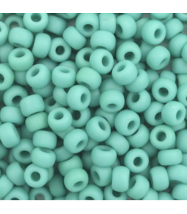 MIYUKI ROCAILLES 6/0 - Opaque matte turquoise green