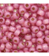 MIYUKI ROCAILLES 6/0 - Silverlined alabaster dyed dark rose