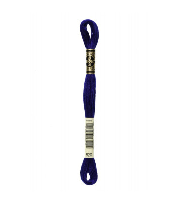 DMC Mouliné Spécial 25 - Article 117 - 820 - BLEU MARINE