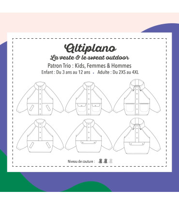 MARMAÏ : Le sweat et la veste outdoor - ALTIPLANO - Adulte & Enfant