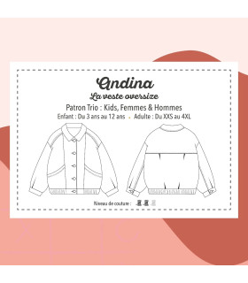 MARMAÏ : La veste oversize - ANDINA - Adulte & Enfant
