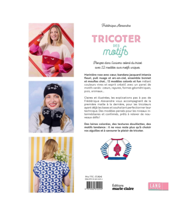 Tricoter des motifs : Coeurs, Rayures, Animaux, Pois, Fleurs