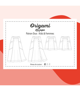MARMAÏ : La jupe - ORIGAMI -  Femme & Enfant