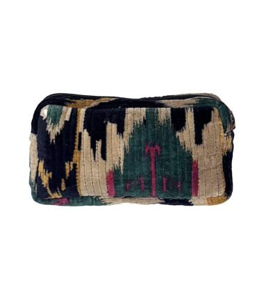 Trousse velours - IKAT - NOIR