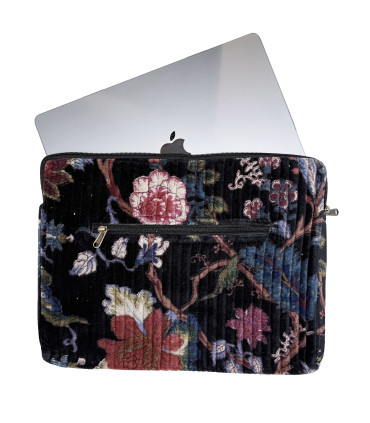 Housse Ordinateur Velours - 13 POUCES - JOSIANNE - NOIR