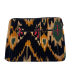 Housse Ordinateur Velours - 13 Pouces - Ikat - NOIR