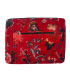 Housse Ordinateur Velours - 15 Pouces - Rosette - BORDEAUX