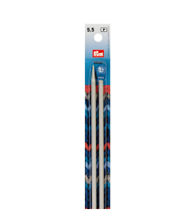 PRYM - Aiguilles tricot Métal 40 cm -  5,5mm