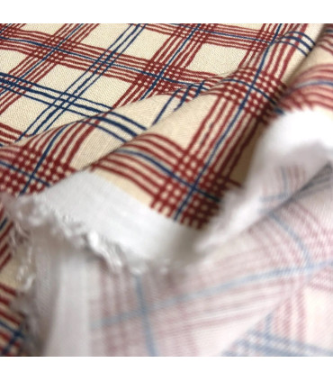 SINGULIERE par COUSETTE : Viscose - Carreaux Champêtres