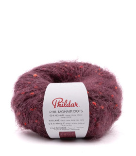 PHILDAR : Phil Mohair Dots - BOIS DE VIOLETTE