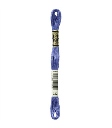 DMC Mouliné Spécial 25 - Article 117 - 322 - BLEU DE DEFL