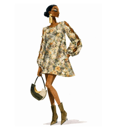 Madame IRIS : Popeline de coton bio - ROMY