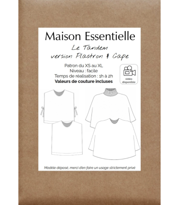 MAISON ESSENTIELLE - Le Plastron - La Cape - TANDEM