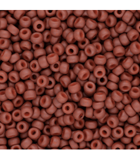 MIYUKI ROCAILLES 8/0 - Matted Opaque Terra Cotta