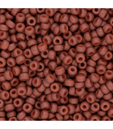 MIYUKI ROCAILLES 8/0 - Matted Opaque Terra Cotta