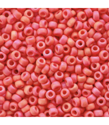 MIYUKI ROCAILLES 8/0 - Opaque matte vermilion red