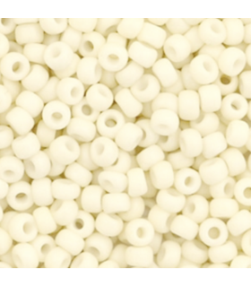 MIYUKI ROCAILLES 8/0 - Opaque matte cream white