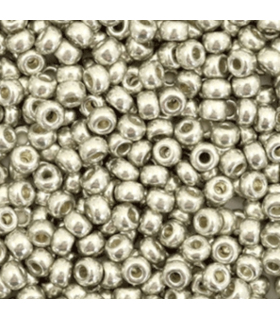 MIYUKI ROCAILLES 8/0 - Duracoat Galvanized Light Pewter Silver