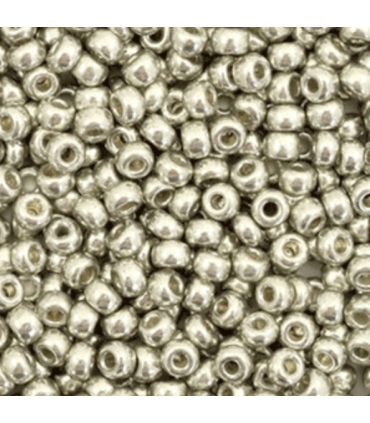 MIYUKI ROCAILLES 8/0 - Duracoat Galvanized Light Pewter Silver