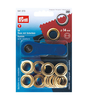 PRYM : Oeillets 14mm - OR
