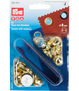 PRYM - Oeillets 8mm Or