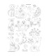 Corinne Lapierre - Motif Broderie Hydrosoluble - CHIENS FOLK
