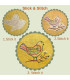 Corinne Lapierre - Motif Broderie Hydrosoluble - OISEAUX FOLK
