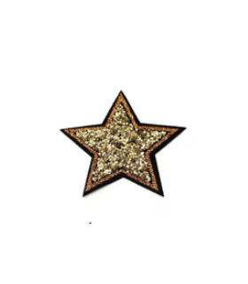 Thermocollant - Étoile Glitter - OR
