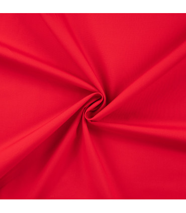 Popeline de coton - ROUGE