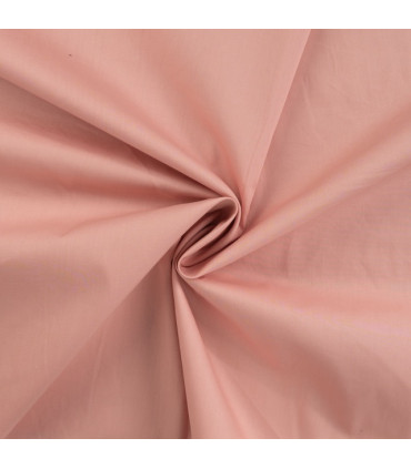 Popeline de coton - ROSE POUDRÉ