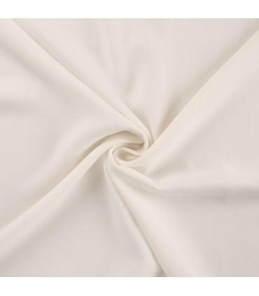 Twill de Viscose Lourde unie - ÉCRU