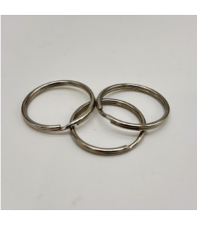 Anneau porte-clés - ARGENT - 18mm