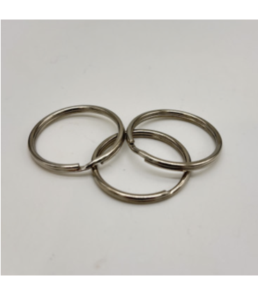 Anneau porte-clés - ARGENT - 18mm