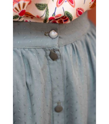 LISE TAILOR : Viscose Dottie -VERVEINE