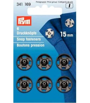 PRYM : PRESSION avenir D15/6 NOIR