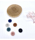 Bouton Chanvre et Polyester 11mm