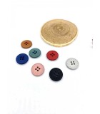 Bouton Chanvre et Polyester 15mm