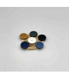Bouton 2 trous polyester Mat 22 mm
