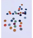 Bouton Couture Polyester Brillant 10mm