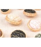 Bouton bijou recouvert