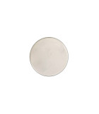 Bouton Plat Métal Argent